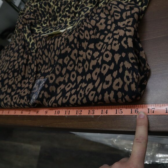 Maeve Juno Dress Womens S Brown Trendy Career Office Wear Animal Print Classic - Picture 11 of 16
